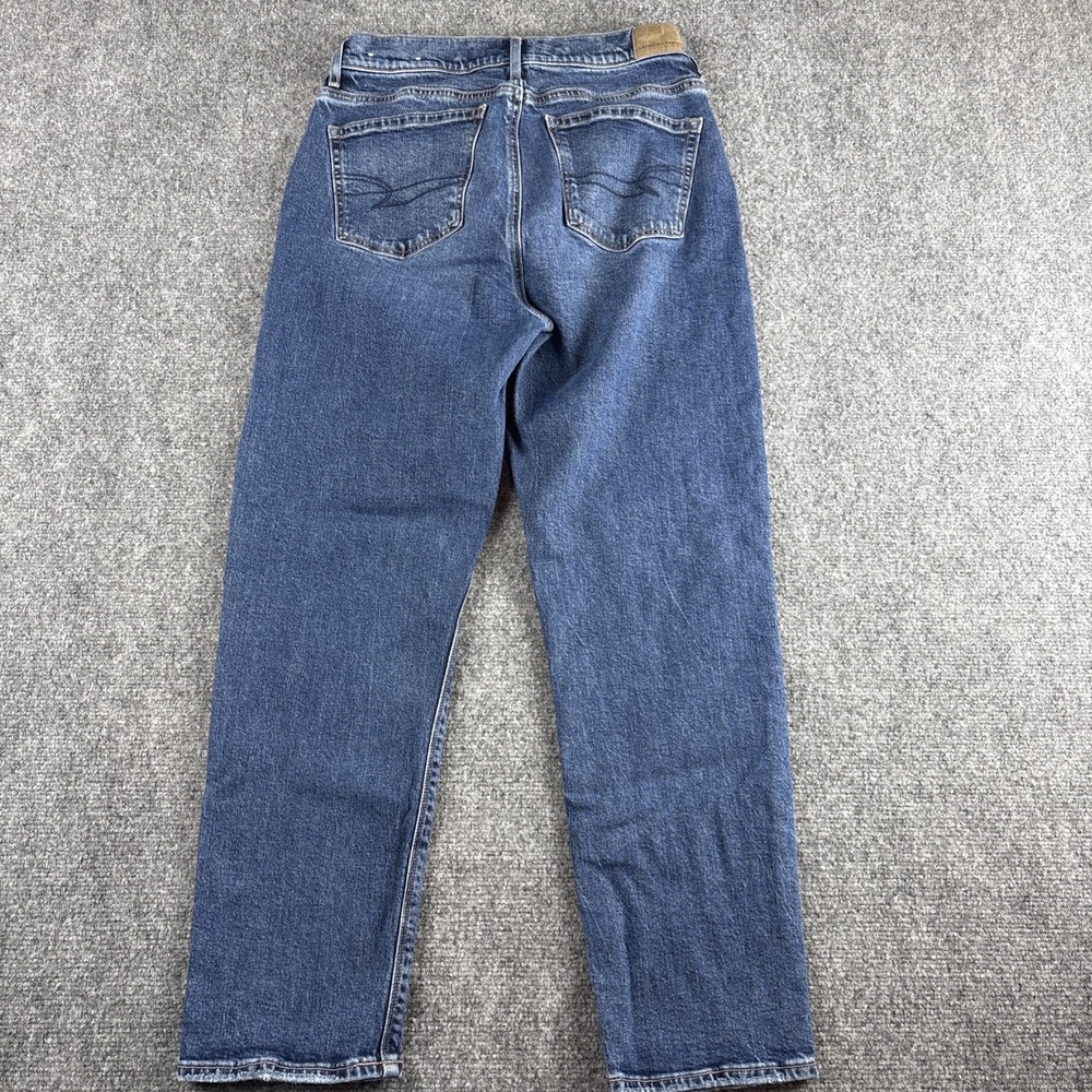 American Eagle Stretch Classic Straight Leg Jeans Medium Dark Wash 4 Regular - Picture 7 of 7